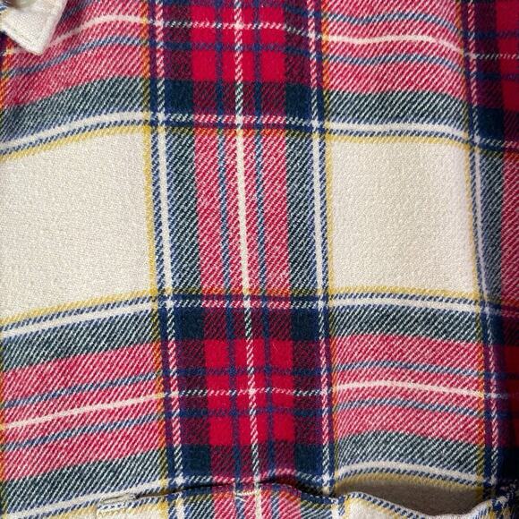 Woolrich Shirt Flannel Plaid Mens Size Medium M Long Sleeve Button Down Cotton - Picture 4 of 10